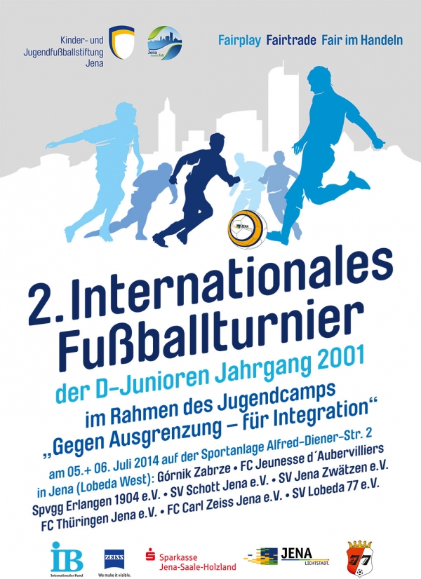 Plakat Internationales Fußballturnier