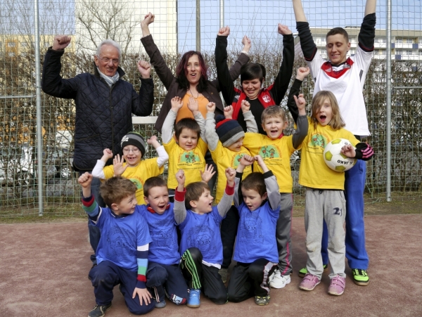 16. Fußball AG in der KiTa Arche Noah durch Kinder- und Jugendfußballstiftung mit dem SV Lobeda 77 e.V. organisiert