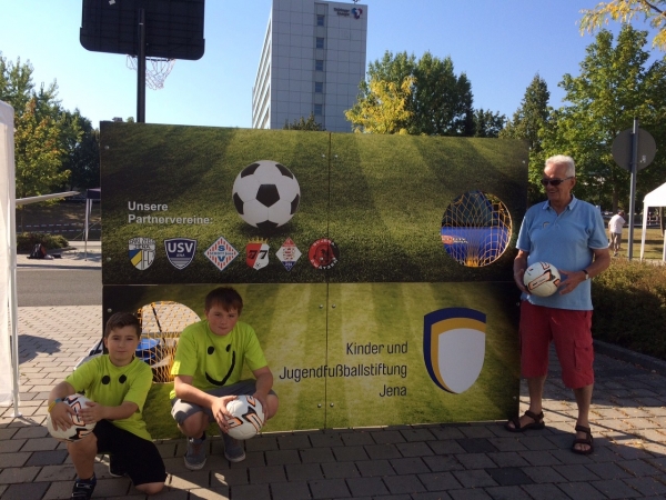 Fußball Stiftung zum Tag der offenen Tür der Stadtwerke Jena GmbH