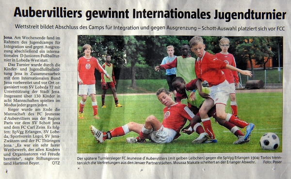 Aubervilliers gewinnt Internationales Jugendturnier