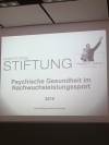 &quot; Psychische Gesundheit im Nachwuchsleistungssport &quot;  - Vortrag der Robert - Enke Stiftung - Weiterbildungsveranstaltung der Kinder - und Jugendfußballstiftung Jena